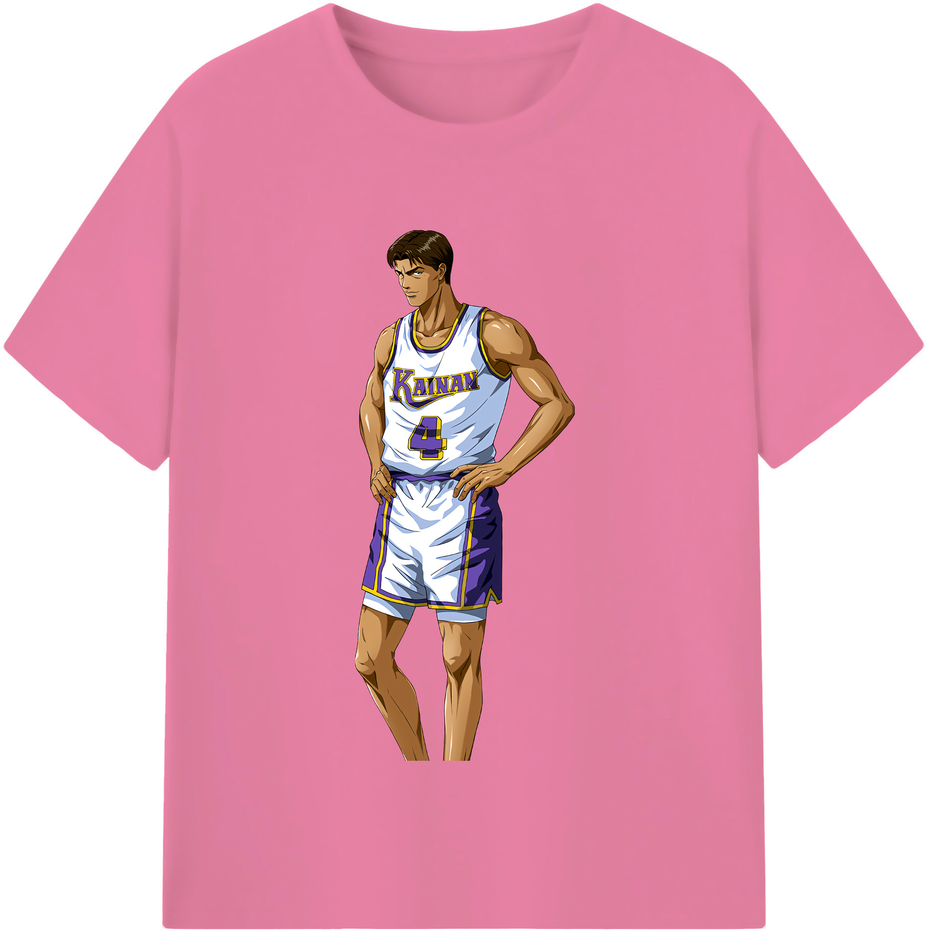 SLAM DUNK／スラムダンク 綿100％半袖Tシャツ（フロントプリント）